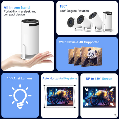 MagPrism 4K Mini Portable Projector